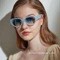 Occhiali da sole ispirati al nuovo arrivo UV400 Occhiali da sole unici per donna 2021 Montature oversize Occhiali da sole di marca di lusso irregolari